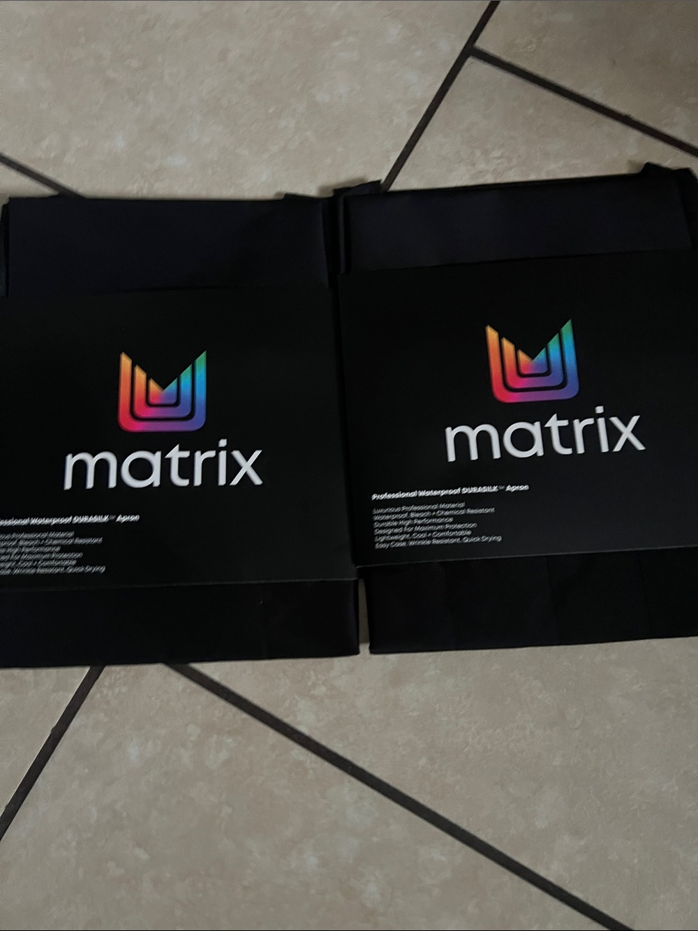 Pack of 2// Aprons (Matix Black Apron with Rainbow Logo)